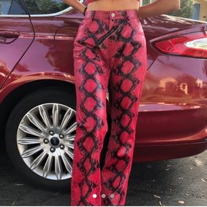 NWT Snakeskin Pants